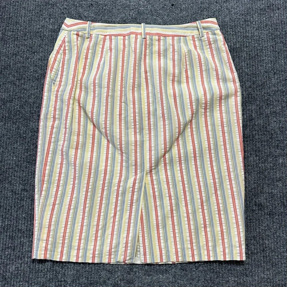 Brooks Brothers Womens Skirt Size 10 Multicolor Striped Office‎ Workwear